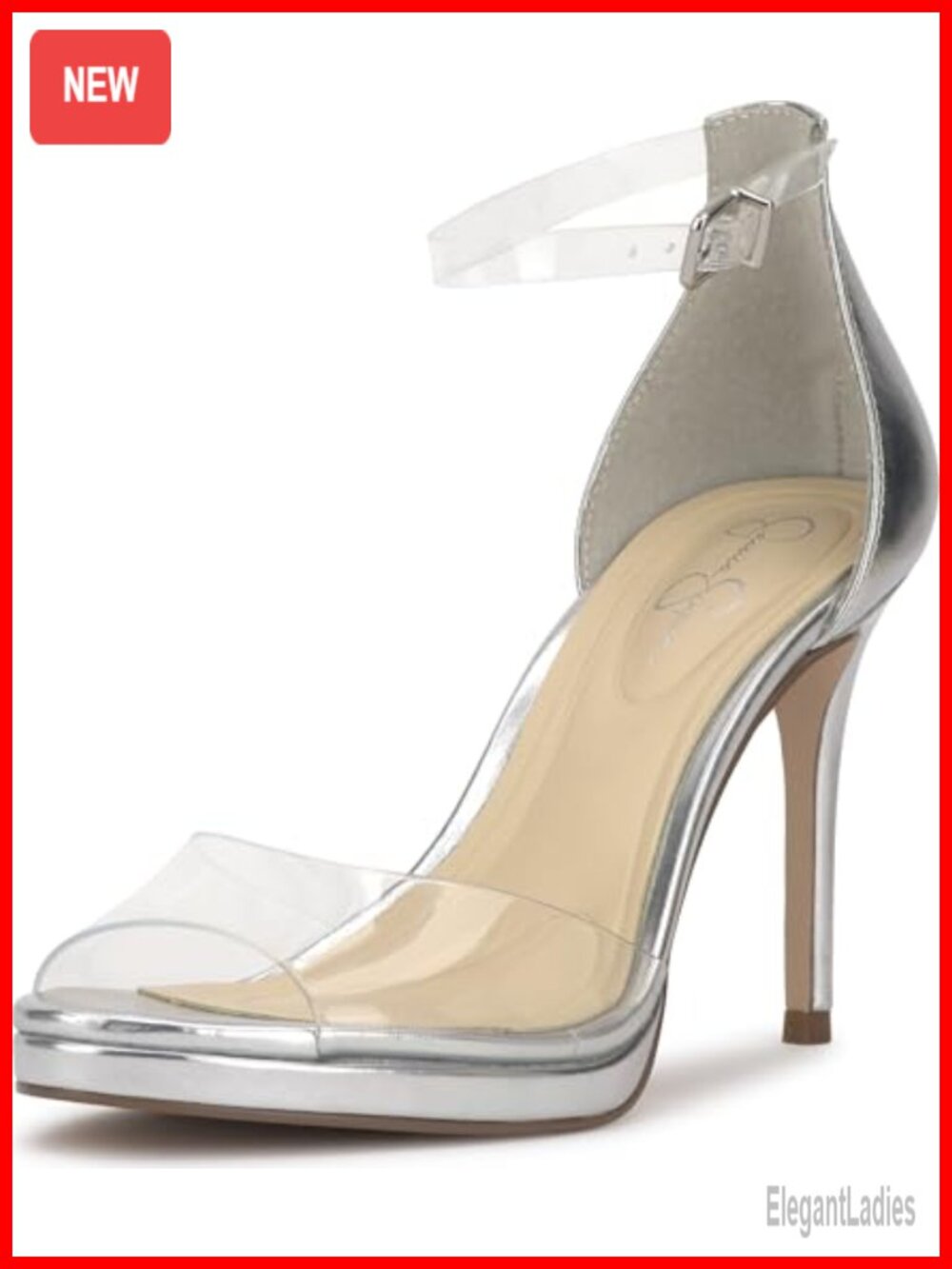 Faux Leather Stiletto Heel Sandals Ankle Strap Open Toe